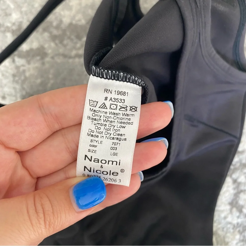 Naomi & Nicole || comfortable firm torsette thigh slimmer in black